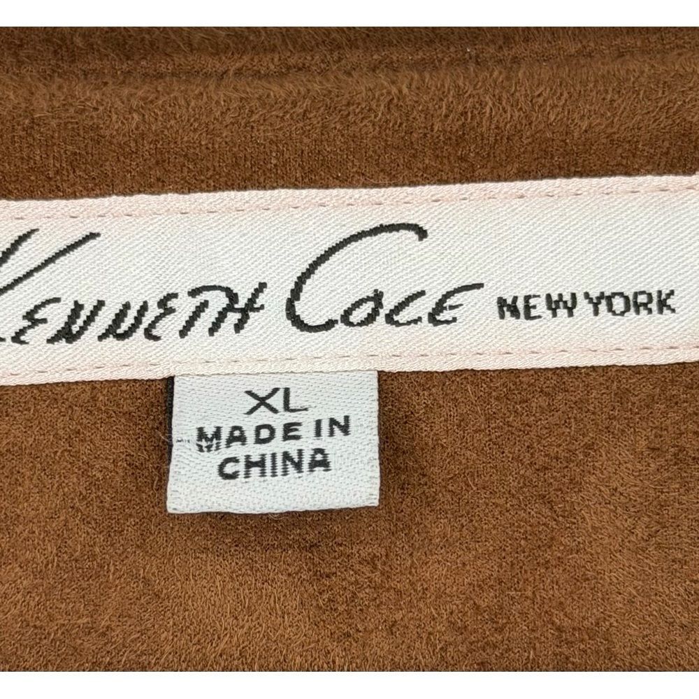 Kenneth Cole New-York Colorblock Open Front Coat XL - Picture 11 of 11